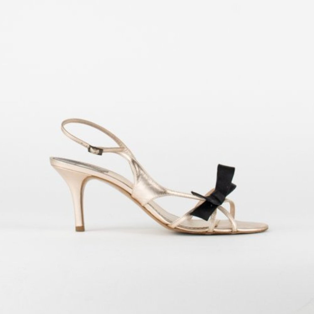 Chloe Metallic Bow Sandal